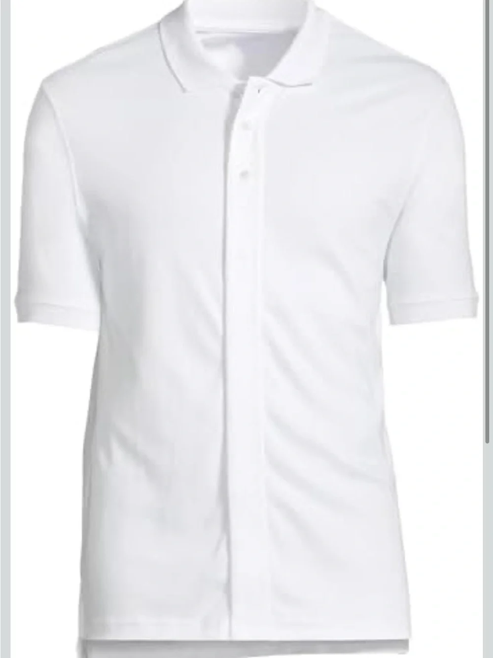 Land’s End Men’s Adaptive Polo Magnetic Closures Light Blue Size M - Picture 8 of 8